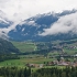 Kranebitterhof - Blick vom Balkon auf Olang und die Berge